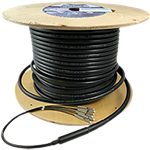 24 Strand Corning ALTOS Outdoor (OSP) Armored Direct Burial Rated Multimode OM1 62.5/125 Custom Pre-Terminated Fiber Optic Cable Assembly with Corning® Glass - Made in the USA by QuickTreX®
