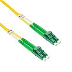 Stock 1 meter LC APC to LC APC Singlemode Duplex Fiber Optic Patch Cable