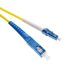Stock 1 meter to LC UPC to SC UPC Singlemode Simplex Fiber Optic Patch Cable