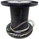 8 Strand Indoor/Outdoor Singlemode Custom Pre-Terminated Fiber Optic Cable Assembly with Corning® Glass - Made in the USA by QuickTreX®