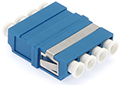 LC Quad Singlemode Fiber Optic Coupler - Blue