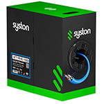 Cat6A Plus 10GIG 7000MHz Unshielded (UTP) Solid Conductor 23AWG Plenum Rated (CMP) SySPEED Ethernet Cable 1000 Ft by Syston