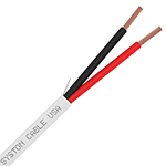 Premium 18/2 AWG Plenum Rated Indoor/Outdoor Power Control Cable - WHITE 1000FT - EZ-Pull Box - Stranded Copper Conductors, CMP, CL3P, FPLP, FT6 by Syston