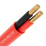 Premium 18/2 AWG Plenum Rated Indoor/Outdoor Fire Alarm Cable - RED 1000FT - EZ-Pull Box - Solid Copper Conductors, FPLP, CL3P, FT6 by Syston
