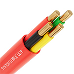 Premium 18/4 AWG Plenum Rated Indoor/Outdoor Fire Alarm Cable - RED 1000FT - EZ-Pull Box - Solid Copper Conductors, FPLP, CL3P, FT6 by Syston