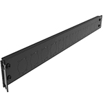 12 Port 1U Hinged 19" Rack Mount Patch Panel with D-Series Punch Holes for Mounting of Neutrik Chassis Connectors and Couplers