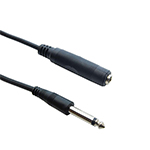 10 FT 1/4 Inch Mono Male to Female Audio Cable with Nickel Plated Connectors