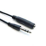 15 FT 1/4 Inch Stereo Male to Female Audio Cable with Nickel Plated Connectors