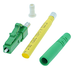 LC APC Singlemode Simplex Fiber Optic Epoxy-Polish Connectors for 2mm Buffer Tubes - 10 Pack