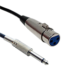 100 FT XLR 3 Pin Female to 1/4 Inch TRS Balanced Audio Microphone Cable with Metal Nickel Plated Shell and Connectors