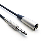 100 FT XLR 3 Pin Male to 1/4 Inch TRS Balanced Audio Microphone Cable with Metal Nickel Plated Shell and Connectors