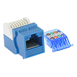 Cat 6 Keystone Jack - Tool Less - RoHS Compliant and UL Listed