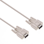 6Ft DB9 Male to Male Serial Cable Fully Shielded With Molded Connectors