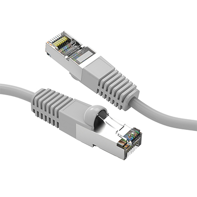 Micro Connectors 100ft Category 6 UTP RJ45 Flat Patch Cable - White