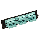 12 Fiber SC Multimode 50/125 OM3/4 LGX Fiber Optic Adapter Panel by Multilink®