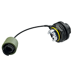 Neutrik FIBERFOX EBC25 (Jam Nut) 4 Channel/Fiber Multimode OM3/OM4 Expanded Beam Chassis Connector