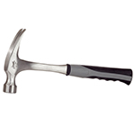 QuickTreX&reg; 20 oz Jacketed Fiberglass and Steel Claw Hammer with Comfort Non-Slip Handle - Heat Treated Steel Head