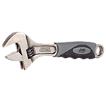 QuickTreX&reg; 8 Inch Adjustable Wrench with Comfort Non-Slip Handle - Made from Chrome Plated Heat Treated Carbon Steel