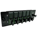 6 MTP/MPO APC Singlemode Ultra High Density (UHD) Adapter Panel for Mating Male to Female MTP®/MPO Fiber Optic Cables - Key Up / Key Down - by QuickTreX®