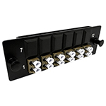 12 Fiber LC  Multimode 62.5/125 OM1 Ultra High Density (UHD) Fiber Optic Adapter Panel by QuickTreX®