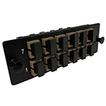 12 Fiber SC Multimode 62.5/125 OM1 Ultra High Density (UHD) Fiber Optic Adapter Panel by QuickTreX®