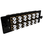 24 Fiber LC Multimode 62.5/125 OM1 Ultra High Density (UHD) Fiber Optic Adapter Panel by QuickTreX®