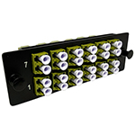 24 Fiber LC Multimode 50/125 OM5 Ultra High Density (UHD) Fiber Optic Adapter Panel by QuickTreX®