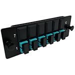 6 Fiber SC Multimode 50/125 OM3/4 Ultra High Density (UHD) Fiber Optic Adapter Panel by QuickTreX®