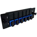 6 Fiber SC UPC Singlemode 9/125 Ultra High Density (UHD) Fiber Optic Adapter Panel by QuickTreX®