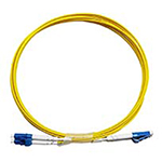 Stock 10 meter LC UPC to UPC LC Armored Singlemode Duplex Fiber Optic Patch Cable