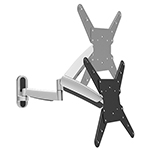 Wall Mount Counterbalance TV Mount for 26 Inch to 47 Inch TV with 22.8 Inch Arm, -15 to +15 Degree Tilt Range, and -90 to +90 Degree Swivel Range