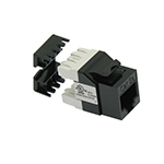 Cat 5E Keystone Jack - 180 Degree Punch Down - RoHS Compliant and UL Listed