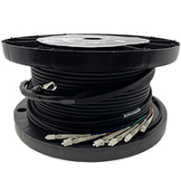OM1 62.5/125  Multimode Ultra Thin  Indoor/Outdoor Armored Pre-Terminated Fiber Optic Assemblies