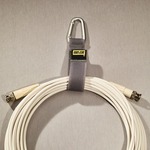 One Inch Wide by 6 CableCarrier with Silver Triangle Carabiner - 2 Pack