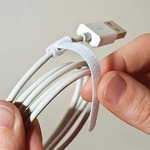 1/4 Inch Wide By 3 1/2 Black Inch Rip-Tie mini - 7 Pack