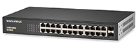 24 Port Gigabit Unmanaged Network Switch with 2 Gigabit SPF Ports - by Signamax