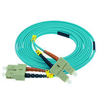 Stock SC to SC 50/125 OM3, 10 GIG Multimode Duplex Patch Cables