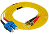 Stock 3 meter ST to SC Singlemode Duplex Patch Cable