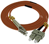 Stock 1 meter LC to SC 62.5/125 OM1 Multimode Duplex Patch Cable