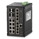 16 Port Gigabit PoE+ Managed Rugged Industrial (Extreme Temp) Network Switch with 4 Gigabit SFP Ports - I300 Series by Signamax