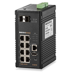8 Port Gigabit PoE+ Managed Rugged Industrial (Extreme Temp) Network Switch with 2 Gigabit SFP Ports - I300 Series by Signamax