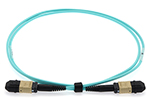 10 Meter 12 Fiber Stock Senko MPO Multimode OM3 - 50/125 Fiber Optic Cable - Female/Female Method A - Straight Through