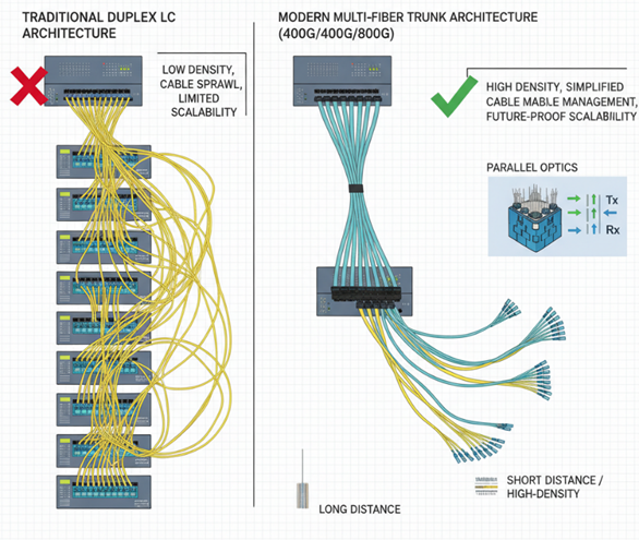 Multi-Fiber Trunk Architecture