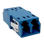 LC UPC Duplex Singlemode Fiber Optic Coupler without Flange - Blue