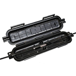 1 Splice Sleeve / 1 Adapter (1 - 2 Fiber) Water-resistant Indoor/Outdoor IP65 Rated Mini Fiber Optic Splice Box / Enclosure by QuickTreX®