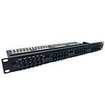 4 panel (1U) Rack Mount Ultra High Density (UHD) Chassis Fiber Optic Patch Panel with Cable Support/Management by QuickTreX&reg; for Mounting of UHD MTP/MPO, SC, and LC Adapter Panels by QuickTreX
