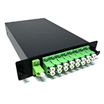 1 X 16 LC APC Singlemode Fiber Optic PLC Splitter LGX Cassette by QuickTreX&reg;