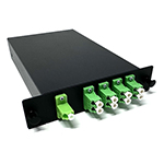 1 X 8 LC APC Singlemode Fiber Optic PLC Splitter LGX Cassette by QuickTreX&reg;