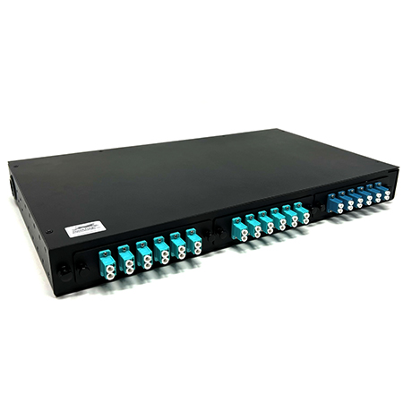 3 panel (1U) Swing Out Rack Mount LGX Chassis Fiber Optic Splice Box Enclosure