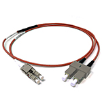 Custom Armored Indoor Plenum Rated Multimode OM1 62.5/125 Premium Duplex Fiber Optic Patch Cable with Corning® Glass - Made in the USA by QuickTreX®